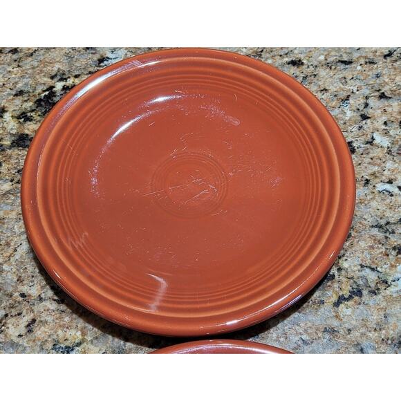 Fiesta Poppy Salad Plates 7 3/8" (set of 2 Fiestaware - Picture 3 of 12
